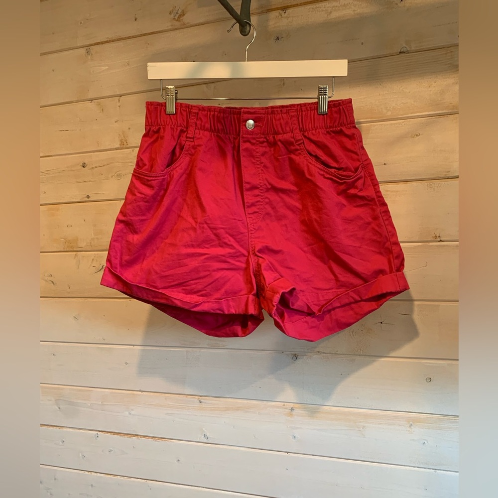 H&M | Hot Pink Paperbag Shorts